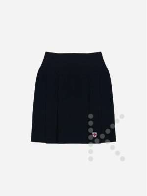 Front Panel Pleated Skirt