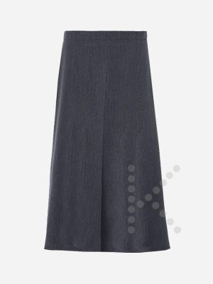 Ankle Length Long Skirt (Grey)
