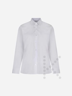 Long Sleeve White Blouses (Twin Pack)