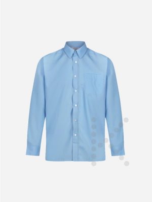 Long Sleeve Blue Shirts (Twin Pack)