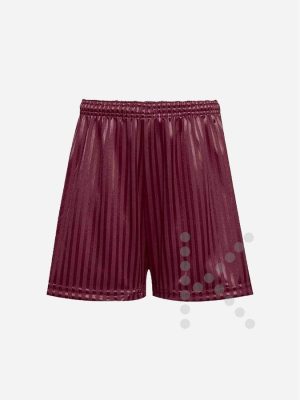 Shadow Stripe P.E. Shorts (Maroon)