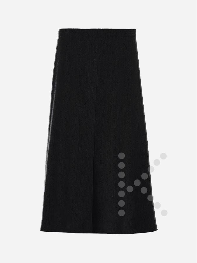 Ankle Length Long Skirt (Black)