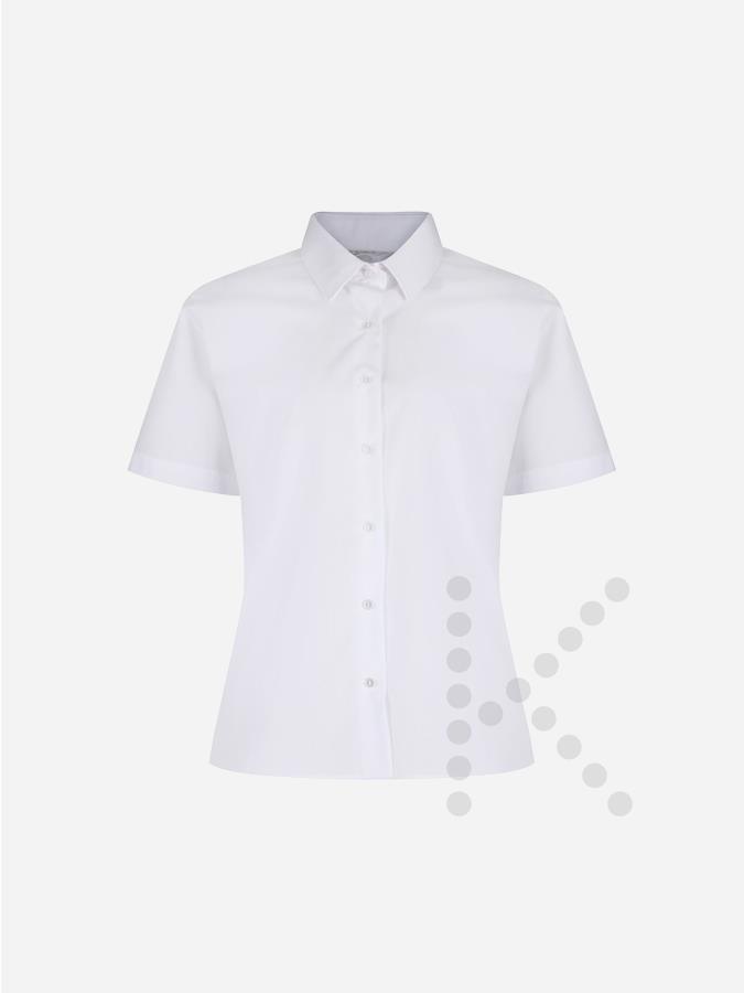 Short Sleeve White Blouses (Twin Pack)
